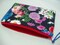 Padded Zipper Cosmetic Jewelry Pouch in Bright Floral Collage Print product 6